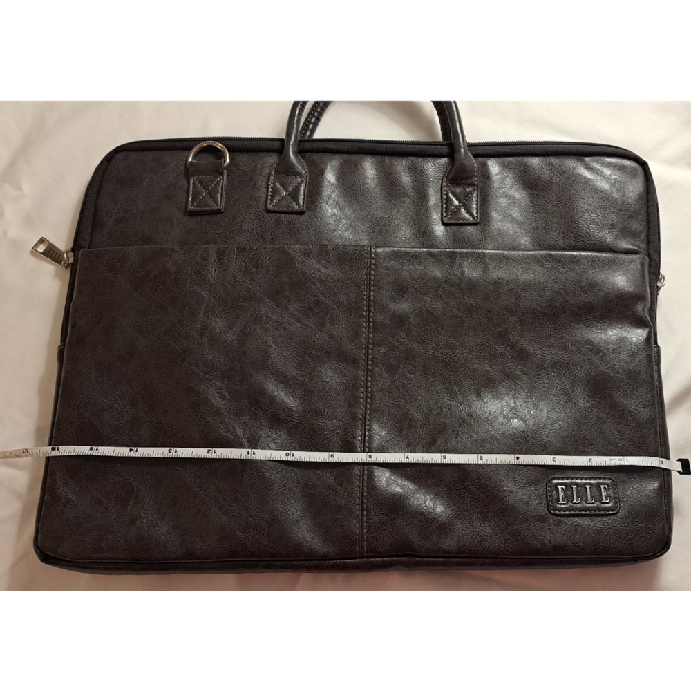 ELLE FRANCE LAPTOP COMPUTER CARRYING BAG BROWN 17 INCH